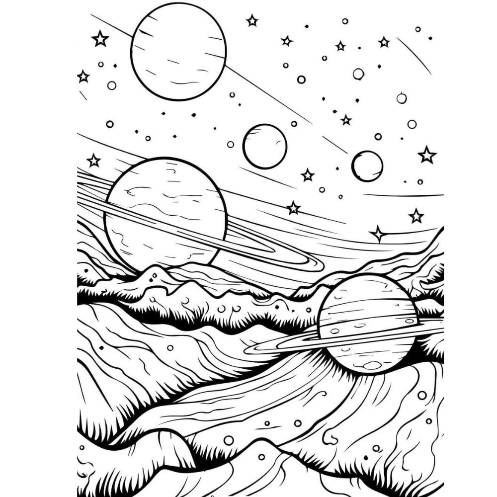 Planet Coloring Pages Planet Coloring Pages