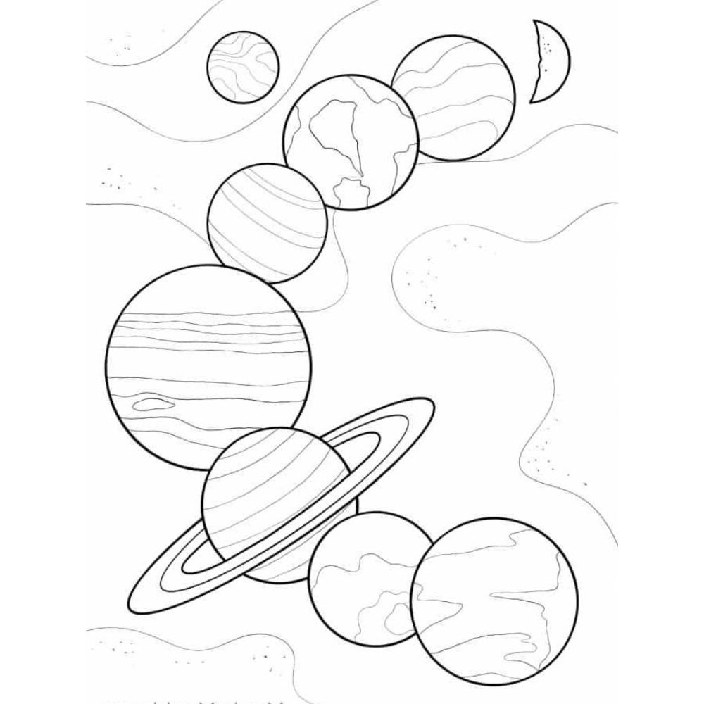 Planet Coloring Pages