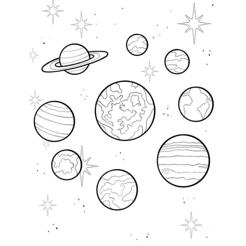 Planet Coloring Pages Planet Coloring Pages