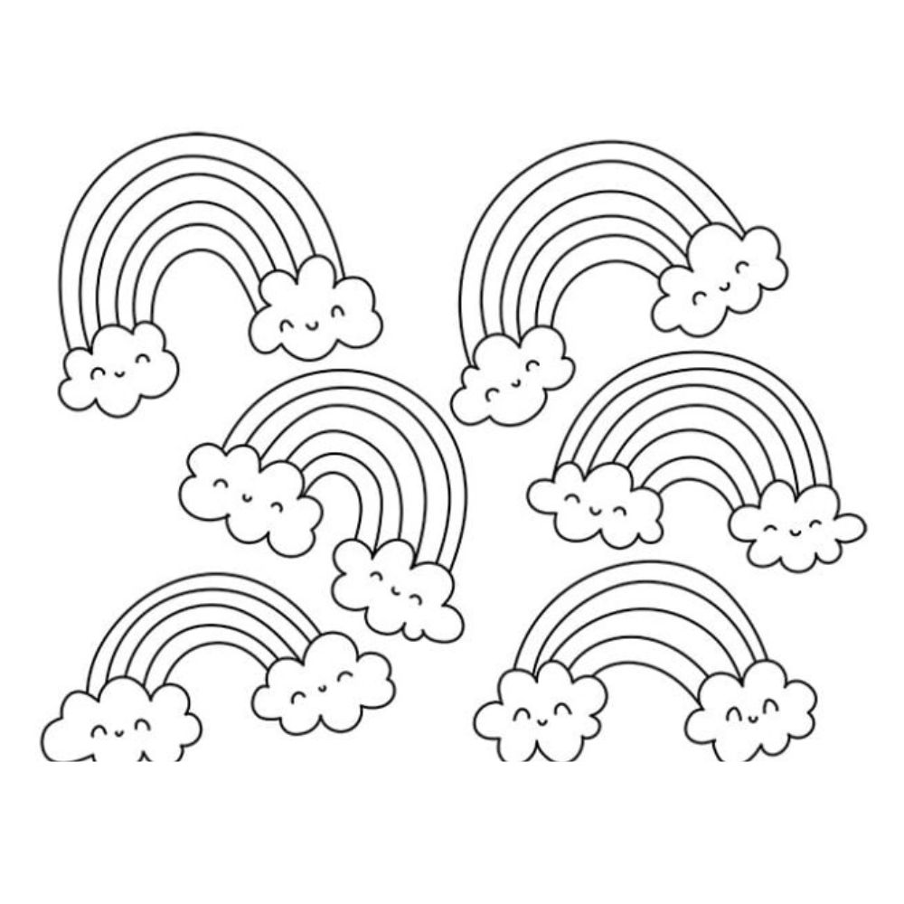 Rainbow Coloring Pages