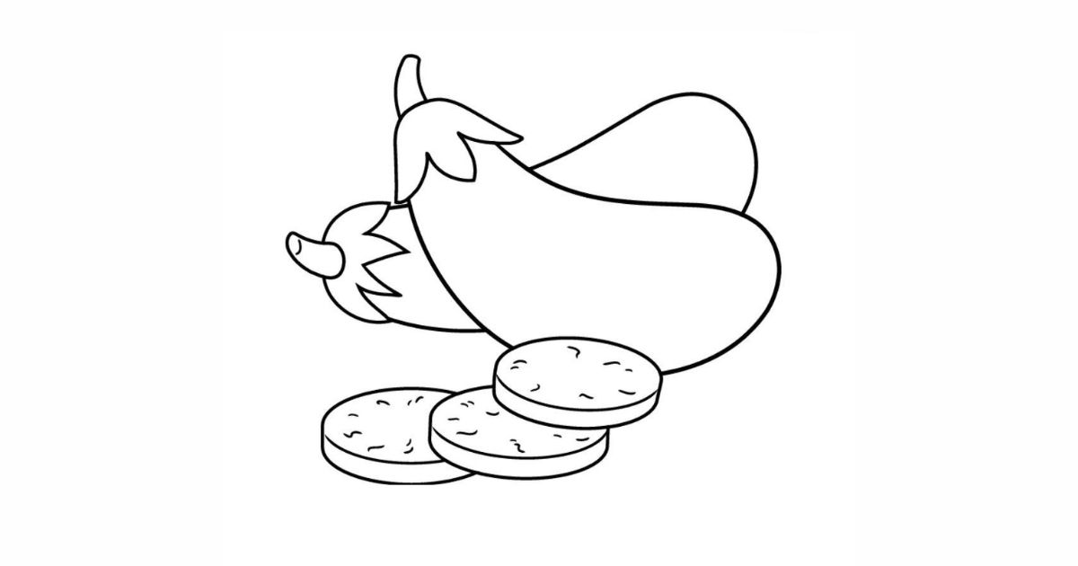 Eggplant Coloring Pages