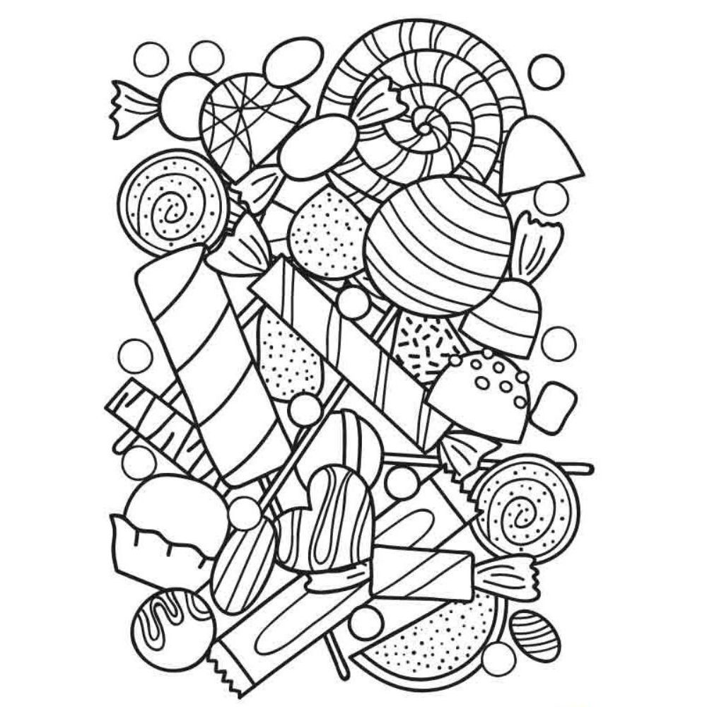 Cute Candy Coloring Pages Printable Candy Coloring Pages