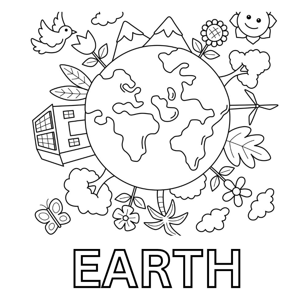 Earth Coloring Pages for Kids Earth Coloring Pages for Kids