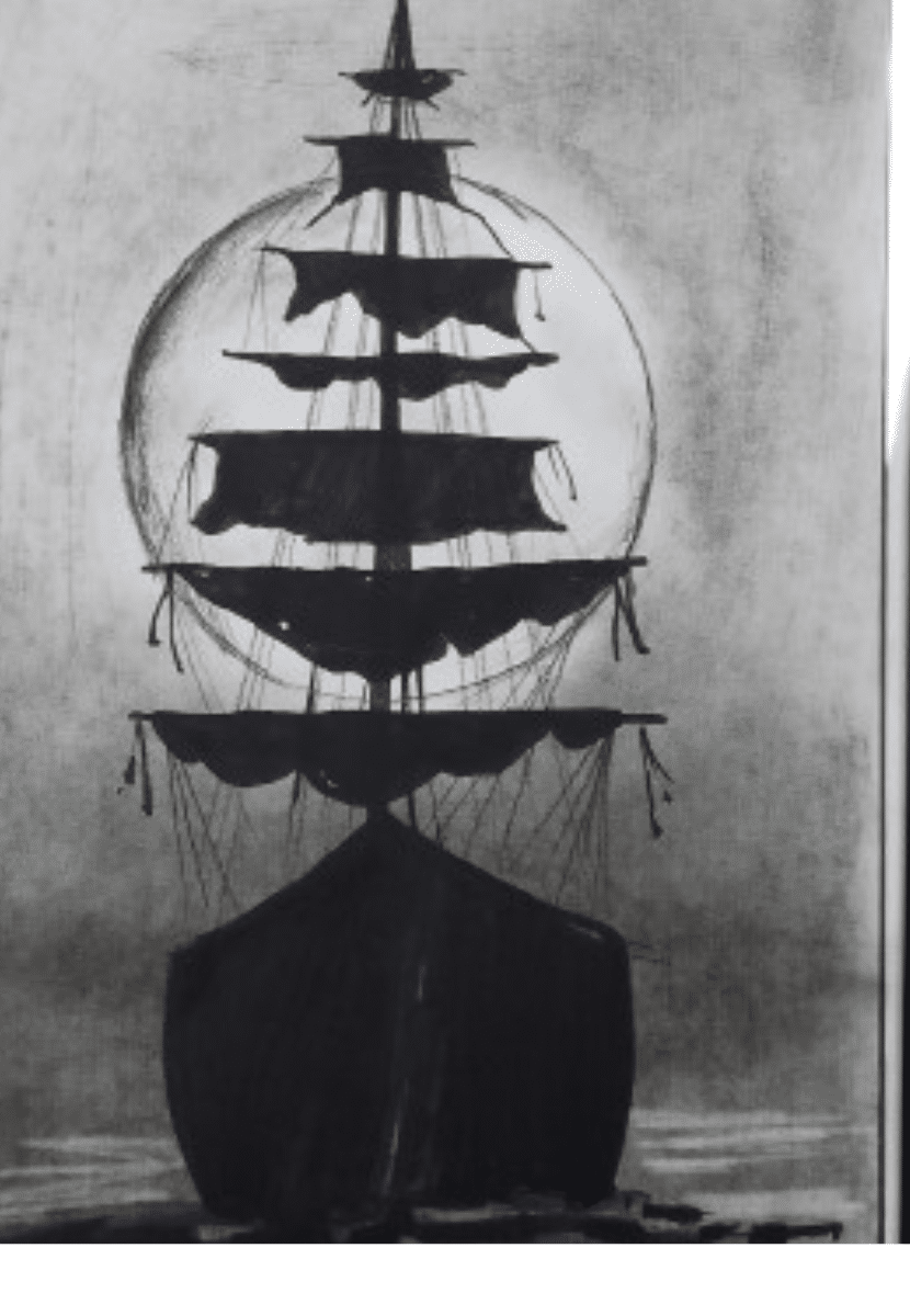 Pirate Ship Drawing with Colour Pirate Ship Drawing with Colour