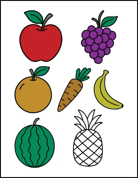 Step 11: Color the Watermelon