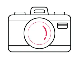 Step 5: Add inner circles to the lens.