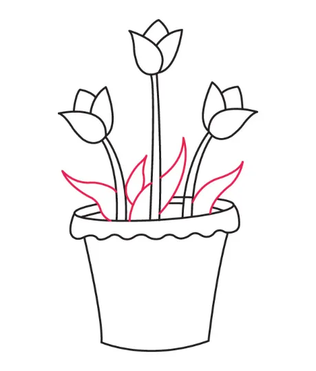 Step 5: Add the leaves