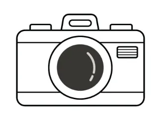 Step 6: Fill the lens with the dark outline.