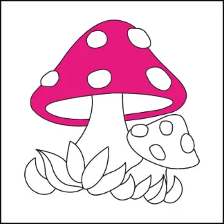 Step 6: Start coloring the big mushroom cap.