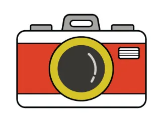 Step 8: Add red color to the camera body.