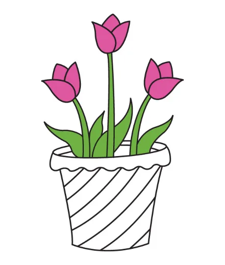 Step 8: Color the leaves